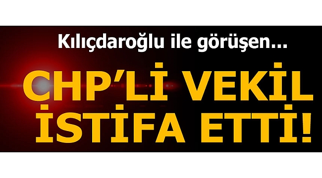 CHP'li Aytun Çıray partisinden istifa etti!