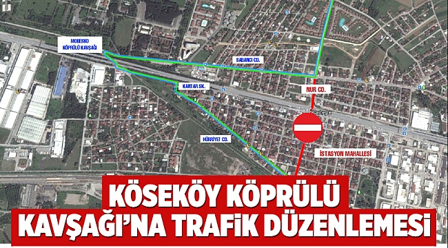 Köseköy Köprülü Kavşağı’na trafik düzenlemesi