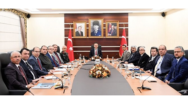 Asayiş toplantısı, Vali Aksoy başkanlığında gerçekleşti!