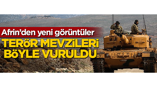 Türk tankları terör hedeflerini böyle vurdu