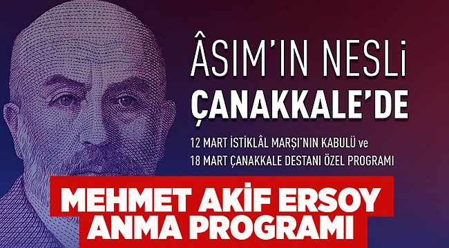  Mehmet Akif Ersoy Anma Programı