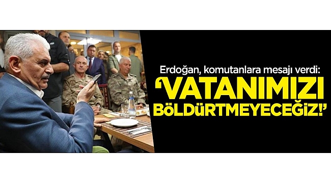 Erdoğan, komutanlarla telefonda görüştü