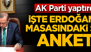 İşte Erdoğan'ın masasındaki son anketin sonuçları