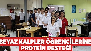Beyaz Kalpler öğrencilerine protein desteği
