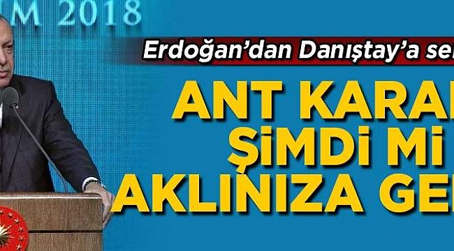 Erdoğan'dan Danıştay'a 'ant' tepkisi! 'Şimdi mi aklınıza geldi?'