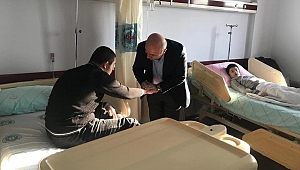 Muzaffer Bıyık'tan hastane ziyareti