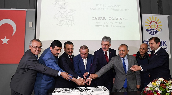 Yaşar Tosun'un 60.sanat yılı Vali Aksoy'un katılımıyla gerçekleştirildi