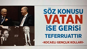AK Genç Kocaeli’den Erdoğan’ı konuşturan pankart