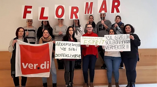 Alman işçilerden Flormar işçilerine destek!