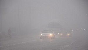 Gebze'de yoğun sis etkili oldu 