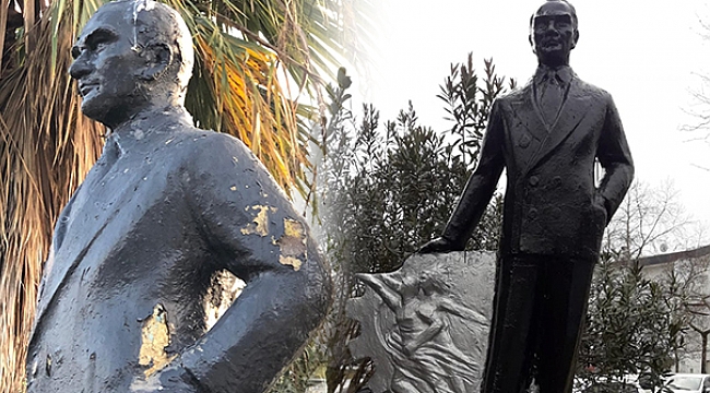 Fuardaki Atatürk heykeli güzel oldu