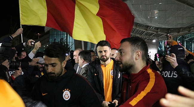 Galatasaray kafilesi Hatay'da coşkuyla karşılandı