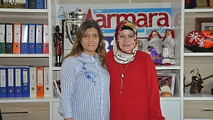 Kadın muhtar adayından Çakır'a destek ziyareti