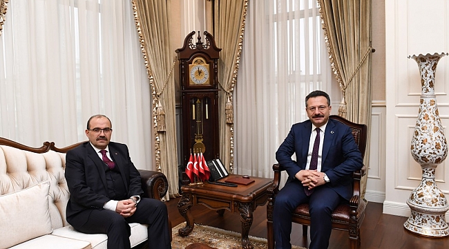 Trabzon Valisi Ustaoğlu'dan Aksoy'a ziyaret