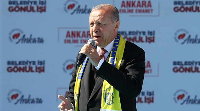 Erdoğan: Bu seçim milli irade yüzsüzleri için yolun sonu olacaktır