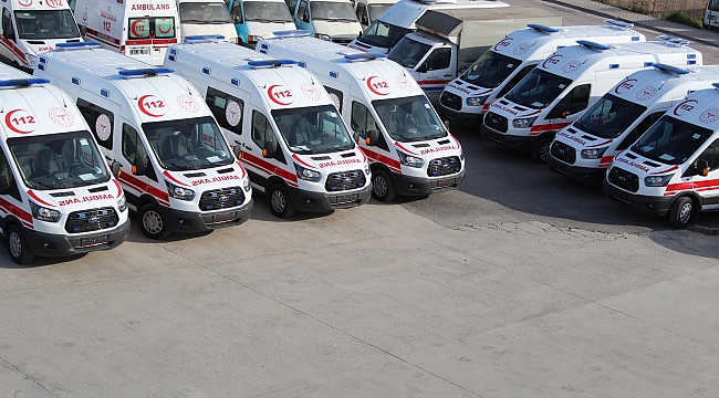 Kocaeli’ ye 8 adet tam donanımlı ambulans