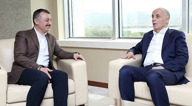 Büyükakın, Türk-İş Başkanı Atalay'ı konuk etti