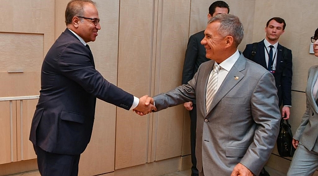 Yıldırım,Tataristan Cumhurbaşkanı ile buluştu