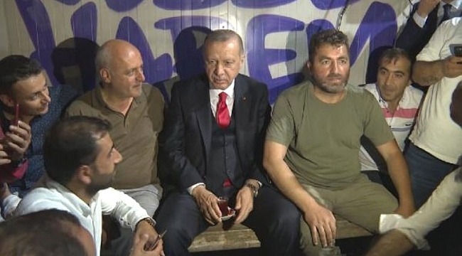 Erdoğan, Gebze-Harem şoförleriyle buluştu