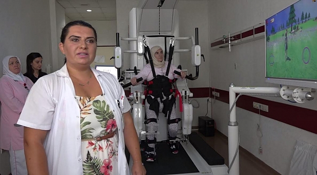 Farabi Eğitim ve Araştırma Hastanesine robotik yürüme cihazı