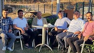 Gözen ve Karahan Düzdaban'ı iş yerinde ziyaret etti
