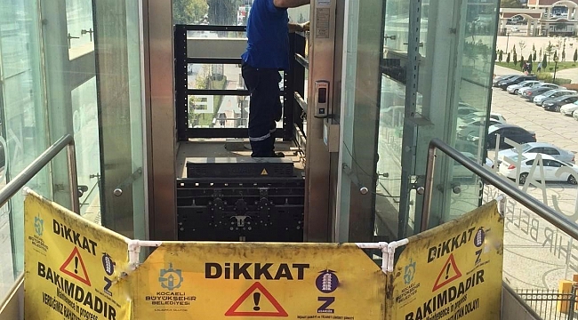Asansör ve yürüyen merdivenlere periyodik bakım