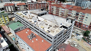Gebze’deki 7 katlı otoparkın iç kısım çalışmaları başladı