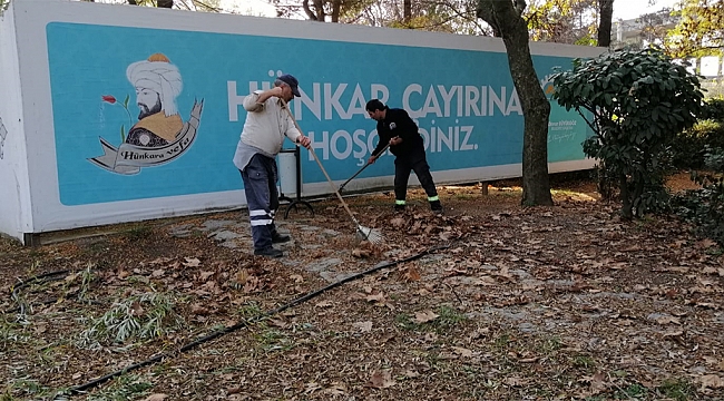 Hünkar Çayırı’nda temizlik ve ağaç bakımı yapıldı