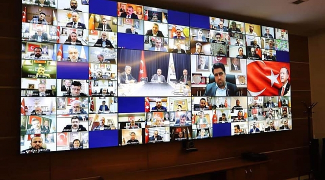 AK Parti’de İl Başkanları Toplantısı video konferansla yapıldı