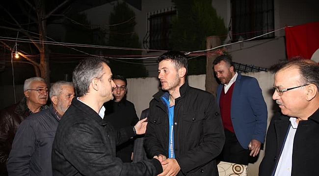 Gözen ve Çiftçi, İdlip gazimiz Uzman Çavuş Feyyaz Emir'i karşıladı