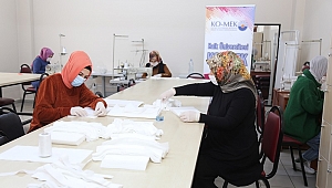 Kocaeli'de belediye kurslarında sağlıkçılar için 100 bin maske üretilecek