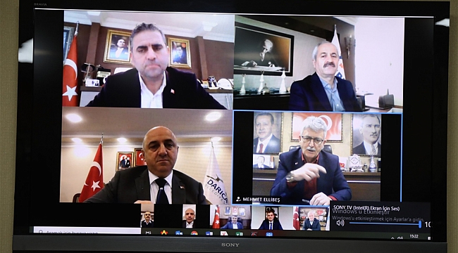 Ellibeş, belediye başkanlarıyla tedbirleri görüştü
