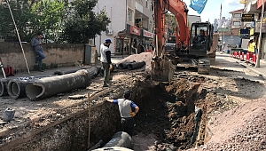 İzmit Bağdat Caddesi’nde altyapı inşaatı sürdürülüyor