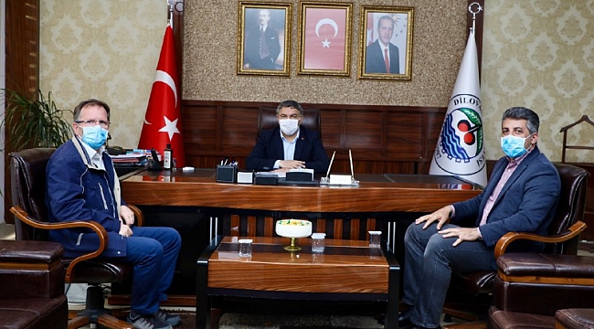 Başkan Şayir,  Dr. Mustafa Polat’ı makamında ağırladı