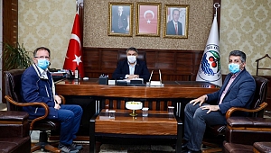 Başkan Şayir,  Dr. Mustafa Polat’ı makamında ağırladı