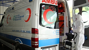 Hasta Nakil Ambulansları her gün dezenfekte ediliyor