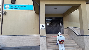 Gebze'de Okullar sınav için  dezenfekte edildi