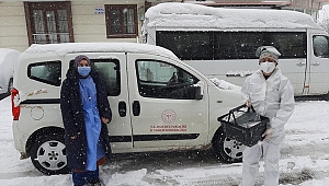 Darıcalı Sağlıkçıları kar da durduramadı!