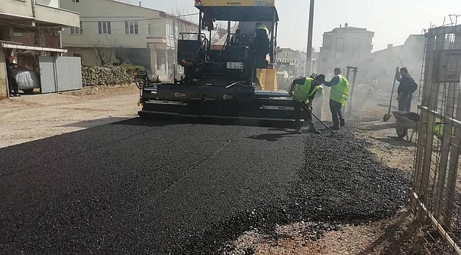 Gebze’nin mahallelerinde asfalt çalışmaları