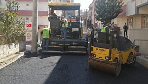 Gebze’de sokaklarında Sıcak asfalt çalışmaları