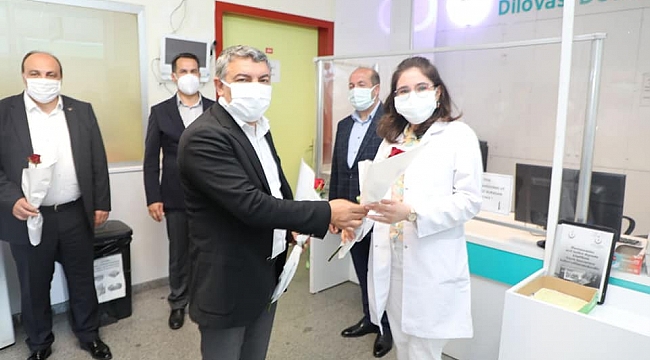 Başkan Şayir’den sağlıkçılara bayram ziyareti     