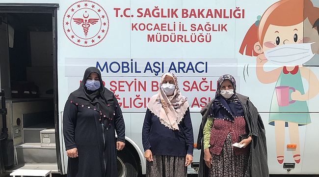 Kocaeli'de 'mobil aşı ekipleri' binlerce kişiyi aşıladı