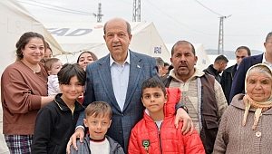 KKTC Cumhurbaşkanı Tatar Büyükşehir çadır kentte