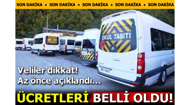 Ankara ve İzmir'de okul servisi ücretleri belli oldu!