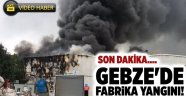 Gebze'de fabrika yangını!