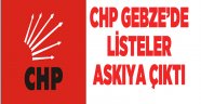 CHP Gebze'de listeler askıya çıktı