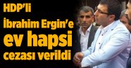 HDP'li İbrahim Ergin'e ev hapsi cezası verildi
