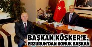 Köşker’e Erzurum’dan konuk başkan